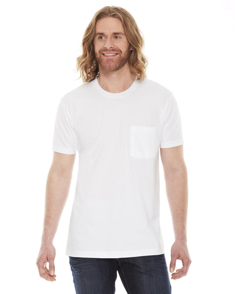 American Apparel Unisex Fine Jersey Pocket Short Sleeve T-Shirt